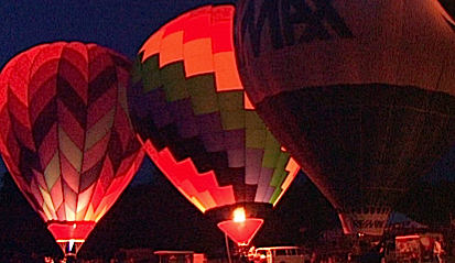 Evening Balloon Glow at the Quechee Balloon Festival
